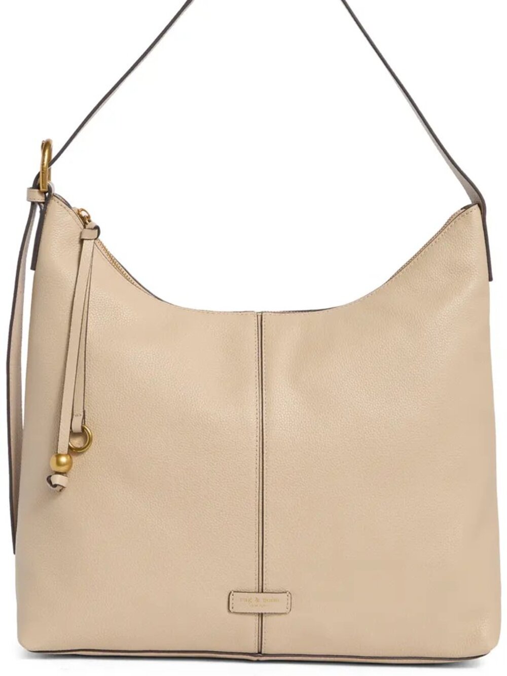 NWT Rag & Bone Williamsburg Hobo Shoulder Bag Oat Leather